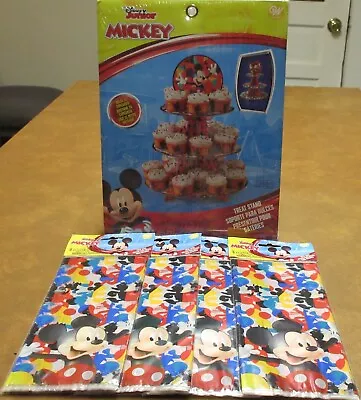 Lot Wilton Disney  MICKEY  Cupcake Snack Treat Stand & Gift Party Treat Bags • $16.99