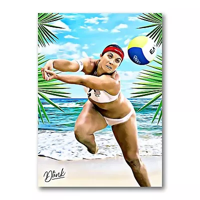 Misty May-Treanor Beach Set Sketch Card Limited 08/30 Dr. Dunk Signed • $6.99