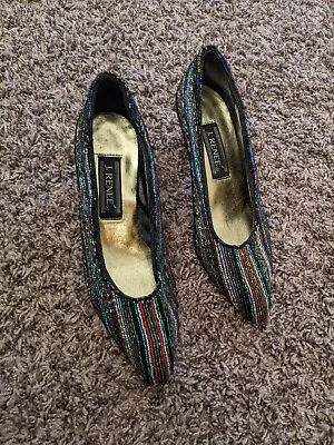 Vintage J Renee Multicolor Sequin Party Pumps Women’s Heels Great Condition  • $21.99