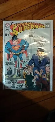 Superman #219 (1969): Neal Adams Cover Art! Curt Swan! Silver Age DC! FN/VF! • $20