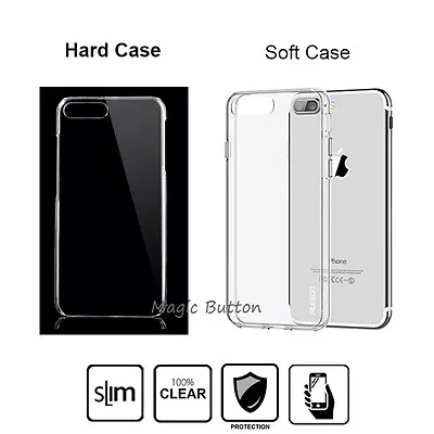 Hard Plastic Soft Case Transparent Clear Slim Thin Cover For IPhone 6 7 8 Plus • $3.99