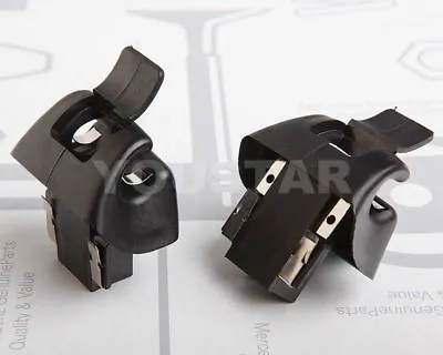 Sun Visor Mount Clip Holder 2xR BLACK For Mercedes Benz R129 SL500 Sl • $43.81