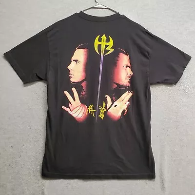 WWE The Hardy Boys Men Shirt Large Black Logo Matt Hardy Jeff Hardy Y2K • $109.96