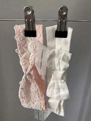 🌺 Set Of 2 Beautiful River Island Baby Girls Headband Age 3-6 Months BNWT • £4.99