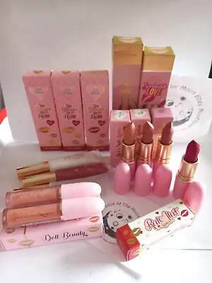 Doll Beauty BNIB HUGE Lip Bundle X11 Lipstick Lipgloss Lipcare Rrp £165   • £59.99