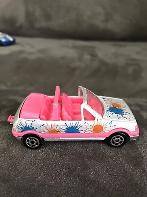 Majorette Silver /pink Peugeot 205 Gti 1/53 Scale In Mint Condition • £4