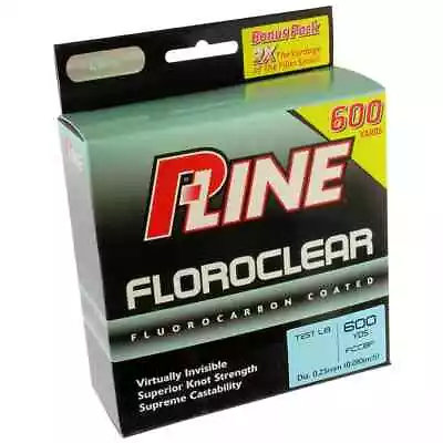 P-Line FCCBF-10 Floroclear 10 LB. 600YD Fluorocarbon Coated • $16.98