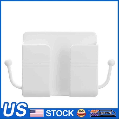 $6.59 • Buy Adhesive Wall Mounted Organizer Remote Control Mobile Phone Charging Plug Holder