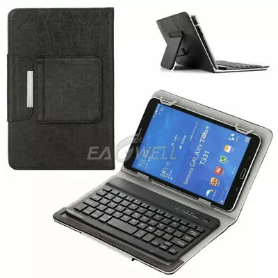 $21.99 • Buy Leather Cover Case + Wireless Keyboard For Amazon Fire HD 8/8 Plus 2020 10th Gen