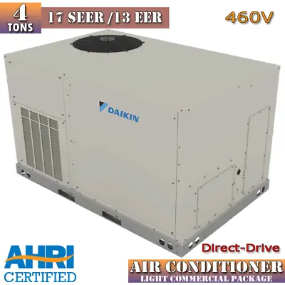 Daikin 4 Ton Air Conditioner Commercial Package 17 SEER Direct Drive 3-Phase • $5099