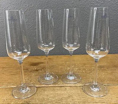 Villeroy & Boch U Shape Champagne Flutes Glasses Set Of 4 • $39.99