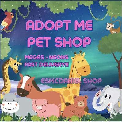 Adopt From Me 🔥 Cheap Pets Mega Neon Fly Ride No Potion 🔥 Fast Delivery! • $26