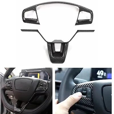 1 PC Carbon Style Steering Wheel Cover Trim For 2021-2022 Ford Mustang Mach-E • $29.45