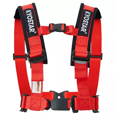 4 Point Racing Safety Harness 2  Straps Seat Belt Buckle For UTV ATV Go-kart • $49.76