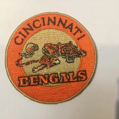 CINCINNATI BENGALS Vintage Embroidered Iron On Patch 3  X 2.5” NFL • $6.49