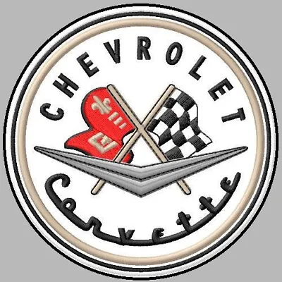 Chevrolet Corvette Embroidered Patch Iron/sew On ~3-1/8  Sports Car C8 C7 C6 C5 • $9.99