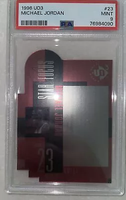 1996 Upper Deck UD3 Michael Jordan Star Focus DIE CUT PSA 9 MINT Bulls POP/24! • $119.99