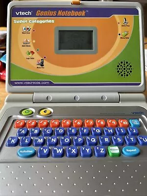 VTECH Genius Notebook Laptop Games Preschool. Excellent Working Condition • $28.88