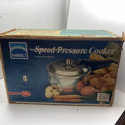 Vintage Mirro-Matic 4-Quart Speed Pressure Cooker NEW In Original Box M-0534 • $40