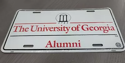 Officially Licensed Georgia Bulldogs Alumni Metal License Plate White • $7.49