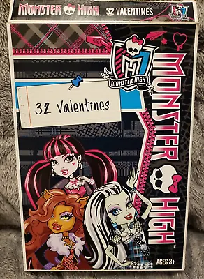 Vintage 2015 Monster High Valentines Day School Cards Mattel • $5.99