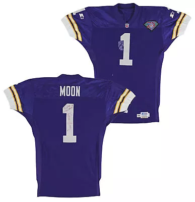 Vikings Warren Moon Signed Game Worn Purple Starter Proline Jersey BAS & SIA LOA • $8999.99