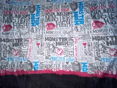 Monster High Girl Doll Twin Bed Sheet Fabric • $9.99