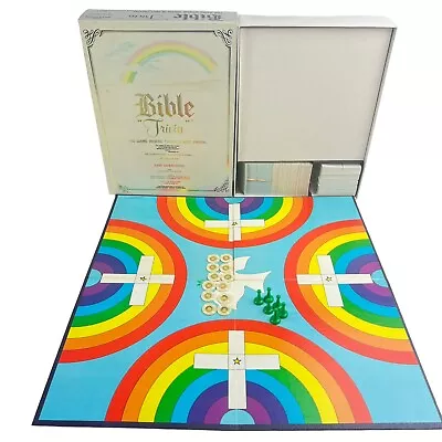 Vintage Cadaco BIBLE TRIVIA Board Game 5400 Questions Children Adult 1985 811 • $19.98
