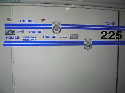 USAF Security Police Patrol SUV Decals  Custom 1:18 • $14.99