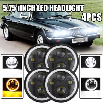 4PCS 5-3/4 5.75  LED Headlights Combo Turn Lights For BMW 325i 528i 535i E30 • $159.99