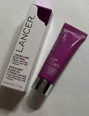 Lancer Caviar Lime Acid Peel W/ Glycolic Acid+Phytic Acid+Retinol 7.5ml NIB • $8.95