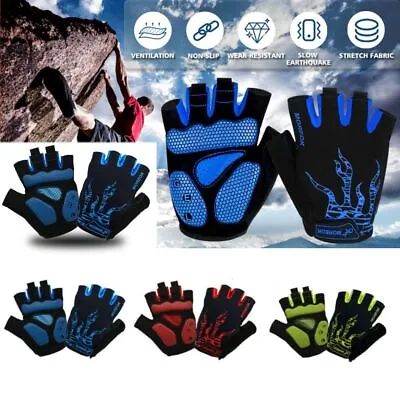 Bike Gloves 5MM Gel Pad Mountain Bike Non-slip Gloves Breathable Bicycle Gloves • $17.63