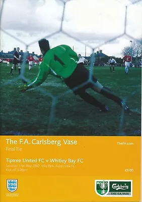 FA VASE FINAL 2002 Whitley Bay V Tiptree United @ Aston Villa Official Programme • £3.99