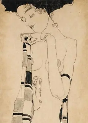 Standing Girl (1909) Egon Schiele Wall Art Poster Prints • £5.99