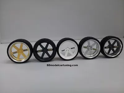 1:18 Scale VOLK TE37 19 INCH TUNING WHEELS NEW! Several Color Options!  • $19.27