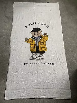 Ralp Lauren Polo Bear Bath / Beach Towel 67 X 35 Inches. • £65