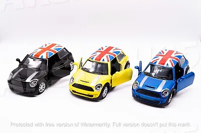 MINI Cooper Pull Back Action 1:36 Scale Metal Die Cast Model Kids Toy Car UK • £9.49