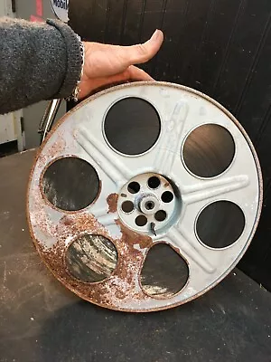 Vintage Goldberg 15in Film Reel With Movie Film On Reel Free Shipping • $49.50