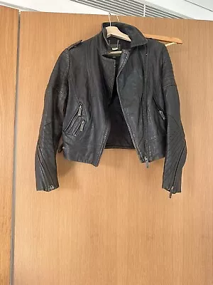 Marcs Genuine Leather Biker Jacket Size 8 • $5.50