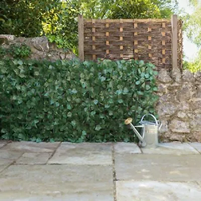 £17.99 • Buy Artificial Ivy Leaf Hedge Panels On Roll Privacy Garden Fence Screening Trellis