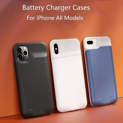 Battery Charger Cases For IPhone 11 12 Pro Max X XS Max XR 6 7 8 Plus SE 2020 • £22.78