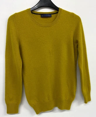 £12 • Buy M&s 100% Pure Cashmere Womens Jumper S Chartreuse Green 969