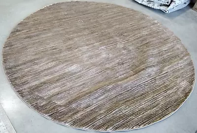 LIGHT BROWN 8' X 8' Round Back Stain Rug Reduced Price 1172734758 VSN606C-8R • $141