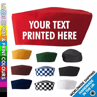 Custom Printed Skull Cap - Text Only • Kitchen Custom Chef Cook Christmas BBQ • £8.99