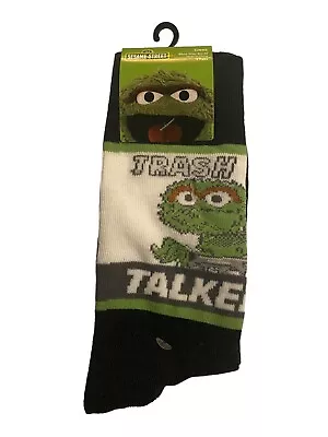 Sesame Street Elmo Oscar Crew Socks Size 6.5-12 2 Pair High Point Design • $14.99