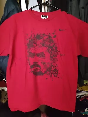 Nike Manny Pacquiao 2010 MP Collage Abstract Face Wild Card Boxing Shirt • $16.99