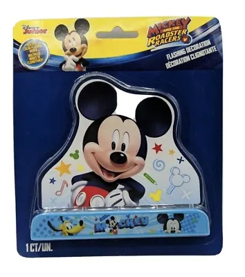 Mickey & The Roadster Racers Multi Color Flashing Lights Cake Decoration • $4.99