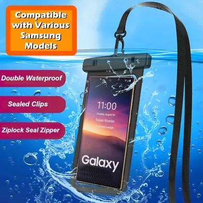 Underwater Waterproof Pouch Case For Samsung S23 S22 S21 S20 S10 S9 S8 Plus FE • £4.99