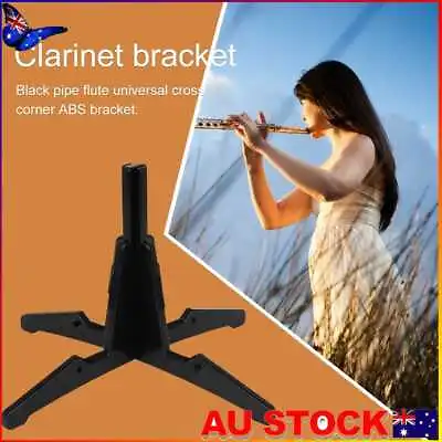 $9.99 • Buy Clarinet Stand Bracket Detachable Flute Holder Musical Instrument Rack (Black)