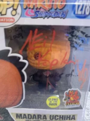 Naruto Funko Pop Madara Uchiha Signed By Two Voice Actors • $125